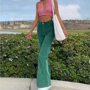 Princess polly nadia pants green